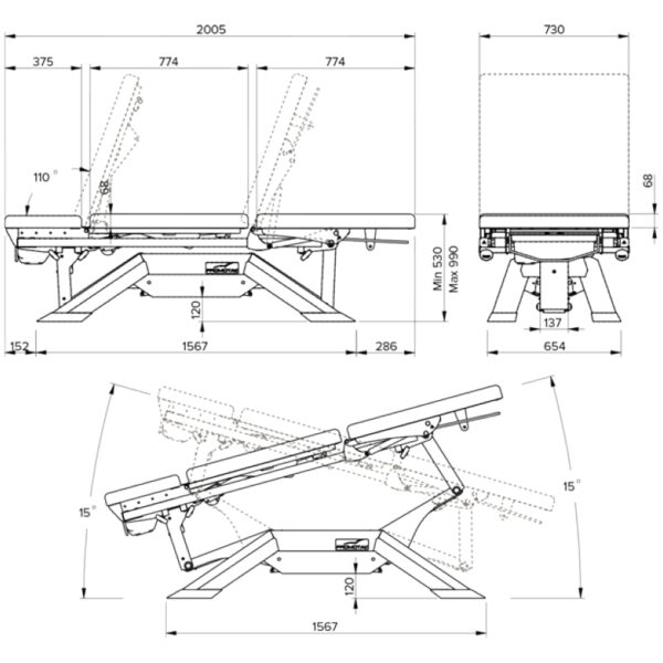 Undersøgelsesstol - FlexChair 1122 - Image 6