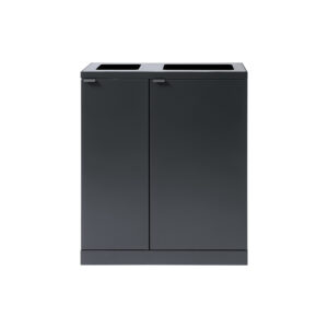Bica Model 618 Affaldssortering 1x65 + 1x95 Liter Åbne indkast Antracit