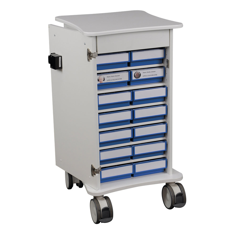 Medicinvogn - Smal - 50x55x95-105 cm Cisi Systems