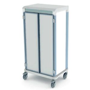 Skabsvogn bred - med dør – hygiejnisk transportvogn Cisi Systems