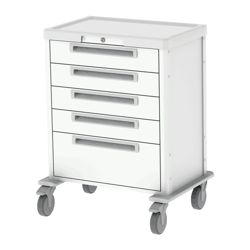 Skuffevogne-60-x-40-cm,-5-skuffer Skuffevogne 60 x 40 cm, 5 skuffer