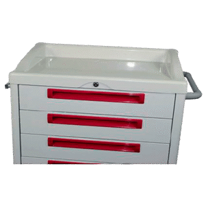 Topplade med galleri i ABS for vogn 60x40 cm Cisi Systems