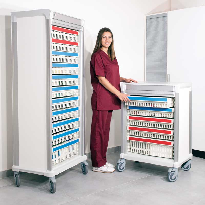 Depot højskab med glasdør Cisi Systems